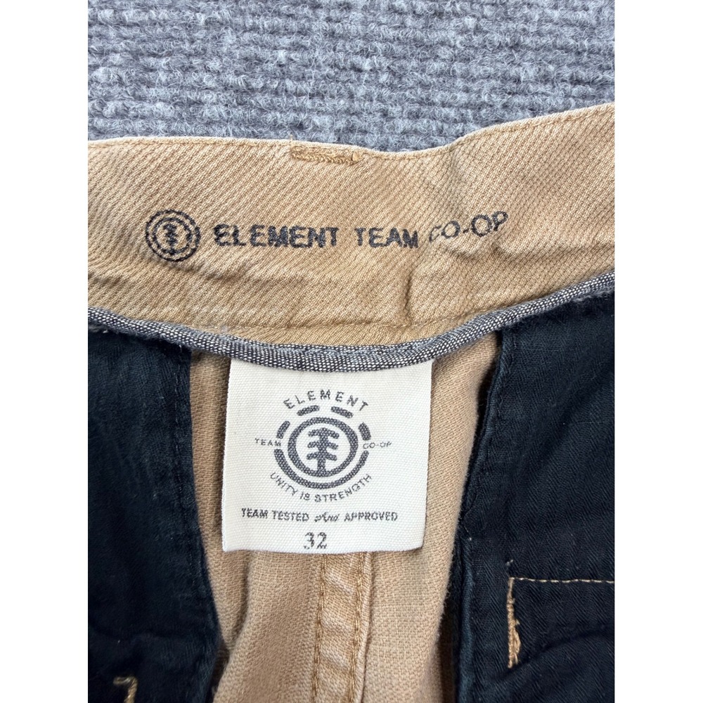 Element Team Co-Op Mens Corduroy Pants Tan Khaki Size 32 Skateboarding Casual - Picture 4 of 16